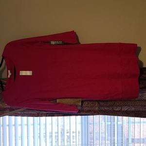 New New York & Company Women Cotton Pink Dress